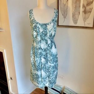 Jessica Simpson Spring Blue and White Dress